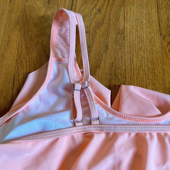 Flouncey Neon Peach Bikini Top - Picture 3 of 3